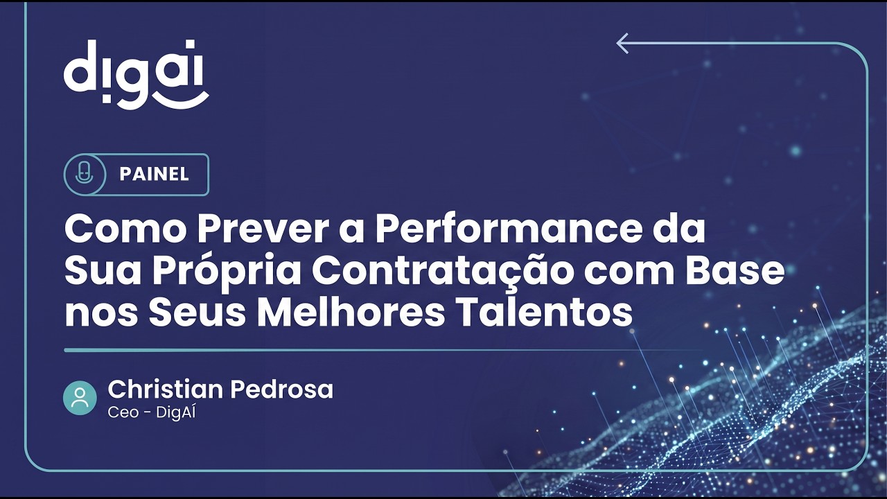 Christian Pedrosa no palco do CONARH 2026 sobre previsão de performance